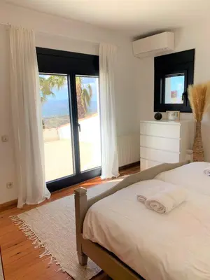 Cama o camas de una habitación en Villa with seaview at Platja d'Aro 11p