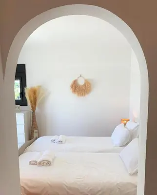 Cama o camas de una habitación en Villa with seaview at Platja d'Aro 11p