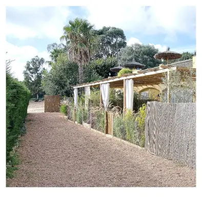 Jardín al aire libre en Can Pitu Ferriol