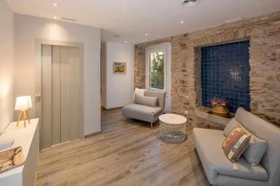 Zona de estar de Apartamento histórico en el Barri Vell, Girona