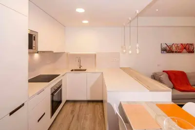 Una cocina o zona de cocina en Apartamento histórico en el Barri Vell, Girona