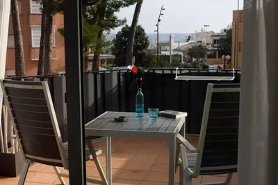 Un balcón o terraza de Hotel hcp