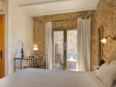 Cama o camas de una habitación en Can Barrull-Costa Brava-Emporda