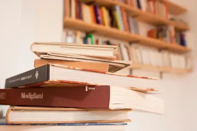 Biblioteca en el apartamento