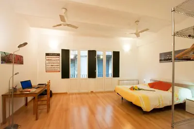 Cama o camas de una habitación en Girona Riverside