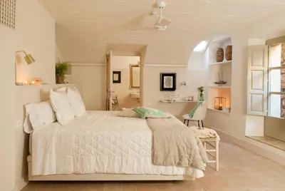 Cama o camas de una habitación en Arkhé Hotel Boutique Pals
