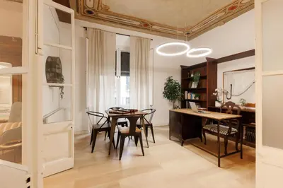 Zona de estar de Bravissimo Plaça del Vi, Authentic Historic Apartment