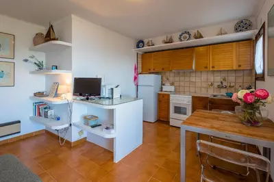 Una cocina o zona de cocina en R-7 CALELLA DE PALAFRUGELL, 2 Pax
