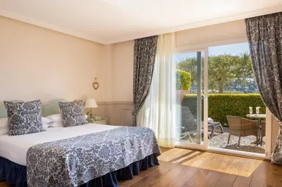 Cama o camas de una habitación en Hotel BlauMar Llafranc