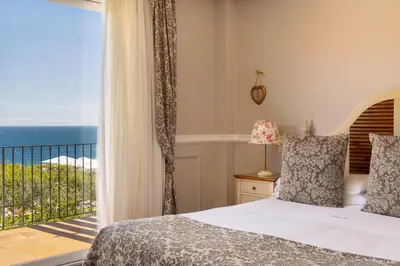 Cama o camas de una habitación en Hotel BlauMar Llafranc