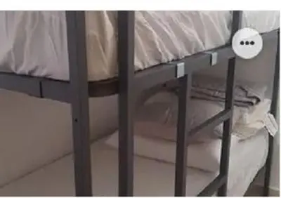 Cama o camas de una habitación en COQUETO APARTAMENTO EN PLAYA DE ARO