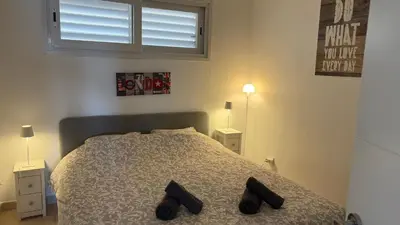 Cama o camas de una habitación en Apartments Paradise Lloret