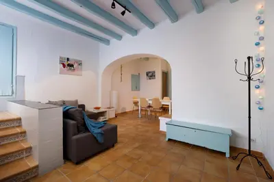 Zona de estar de Lets Holidays COZY HOUSE in the CENTER of TOWN