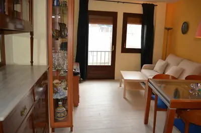 Zona de estar de Miquel 2 – Apartamento con Parking, Wifi y A/C