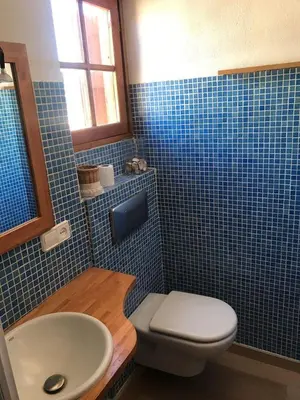Un baño de Espectacular apartamento cerca de Barcelona con free wifi