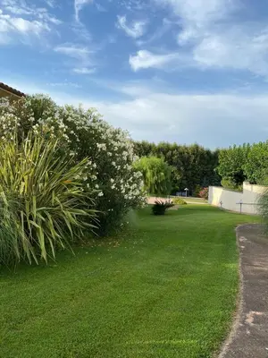 Jardín al aire libre en Casa Santa Elena