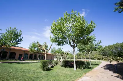 Jardín al aire libre en Casa Santa Elena