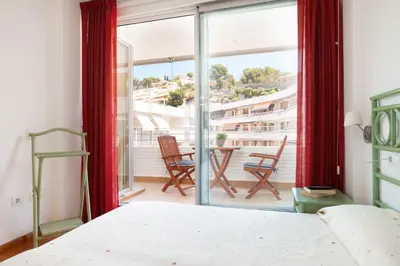 Cama o camas de una habitación en Lets Holidays Excellent apartment next beach 6