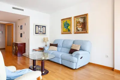 Zona de estar de Lets Holidays Excellent apartment next beach 6