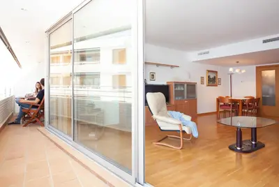 Zona de estar de Lets Holidays Excellent apartment next beach 6