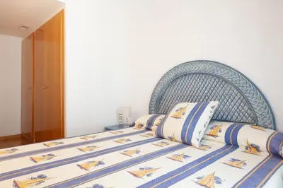 Cama o camas de una habitación en Lets Holidays Excellent apartment next beach 6
