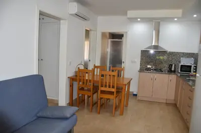 Una cocina o zona de cocina en Apartamentos Les Palmeres