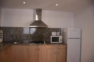 Una cocina o zona de cocina en Apartamentos Les Palmeres