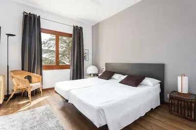 Cama o camas de una habitación en Villa Maricel
