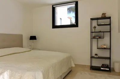 Cama o camas de una habitación en Exclusiva Villa La Dolça en Calonge