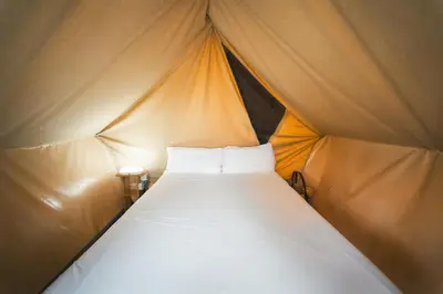 Cama o camas de una habitación en HolaCamp Palamós