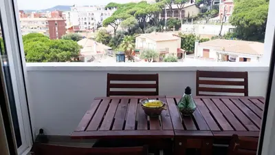 Un balcón o terraza de One Bedroom Flat in Fenals Lloret de Mar for 4 People