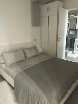 Cama o camas de una habitación en One Bedroom Flat in Fenals Lloret de Mar for 4 People