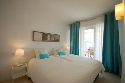 Cama o camas de una habitación en Lets Holidays COZY APARTMENT NEAR BEACH TOSSA