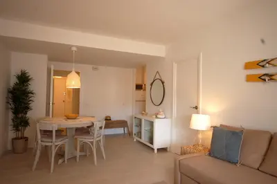 Zona de estar de Lets Holidays COZY APARTMENT NEAR BEACH TOSSA