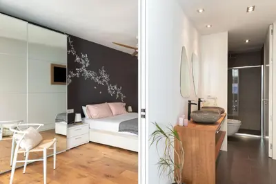 Cama o camas de una habitación en Casa del Mar Tamariu