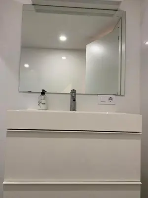 Un baño de La Pineda