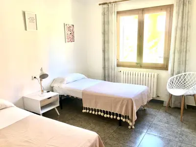 Cama o camas de una habitación en Villa Begur - Sa Fontansa