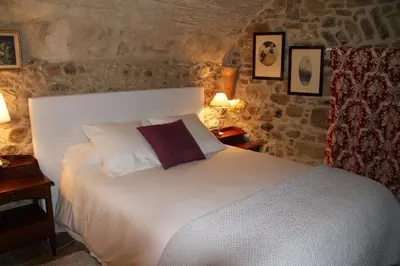 Cama o camas de una habitación en Mas Vilosa Bed and Breakfast