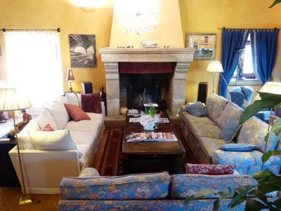 Zona de estar de Mas Vilosa Bed and Breakfast