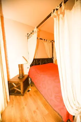 Cama o camas de una habitación en Villa Pirata