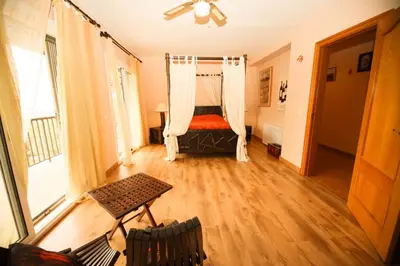 Cama o camas de una habitación en Villa Pirata