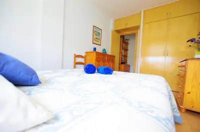 Cama o camas de una habitación en V&V LLORET - Apartamento Blau
