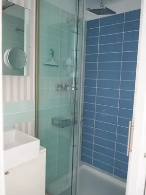 Un baño de Apartamento frente al mar en la mejor ubicación de Calella