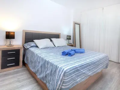 Cama o camas de una habitación en Apartment Cap Roig by Interhome