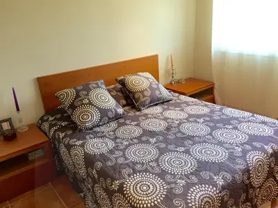 Cama o camas de una habitación en BarcelonaVacances-Villa Lucia