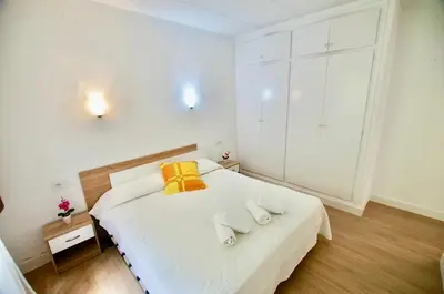 Cama o camas de una habitación en V&V LLORET- Apartamento Europa