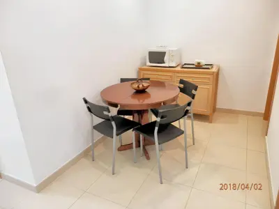 Una cocina o zona de cocina en Comfortable apartment in Sant Antoni de Calonge 42 m² with AC