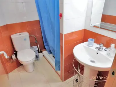 Un baño de Comfortable apartment in Sant Antoni de Calonge 42 m² with AC