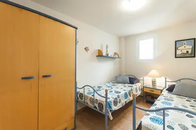 Cama o camas de una habitación en Lets Holidays APARTMENT IN THE OLD TOWN TOSSA 2