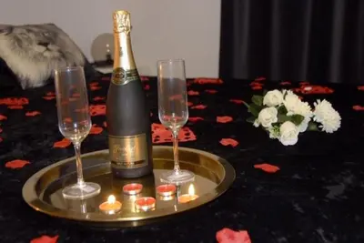 Bebidas en Apartamento a primera linea de mar en platja d’aro